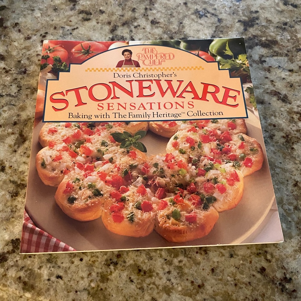 Pampered Chef stoneware sensations cook book
